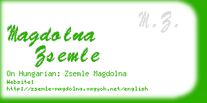 magdolna zsemle business card
